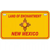 New Mexico Blank Yellow State License Plate 7" x 4" (MP)