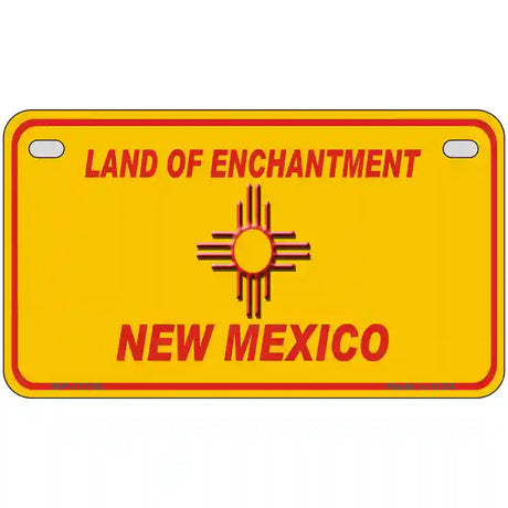 New Mexico Blank Yellow State License Plate 7" x 4" (MP)