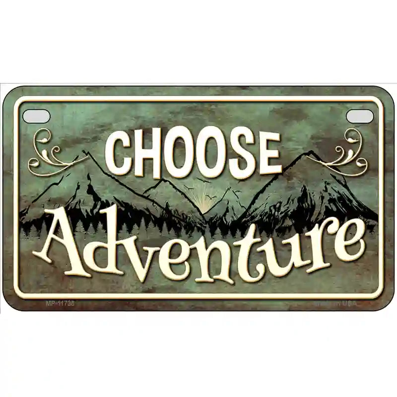 Choose Adventure Novelty License Plate 7" x 4" (MP)