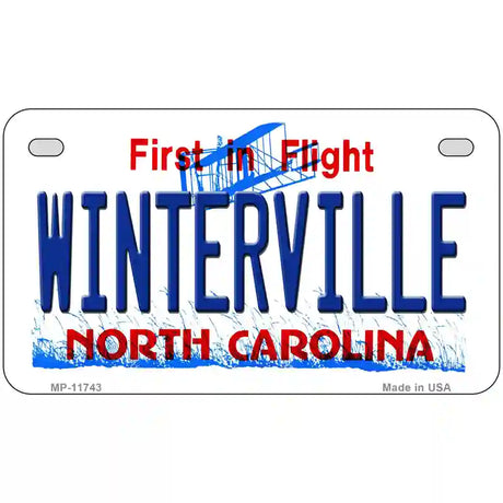 Winterville North Carolina State License Plate 7" x 4" (MP)