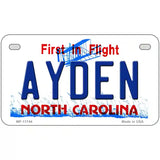 Ayden North Carolina State License Plate 7" x 4" (MP)