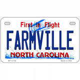 Farmville North Carolina State License Plate 7" x 4" (MP)