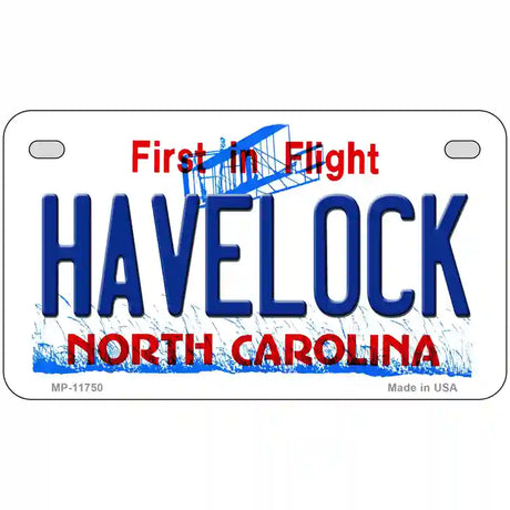 Havelock North Carolina State License Plate 7" x 4" (MP)