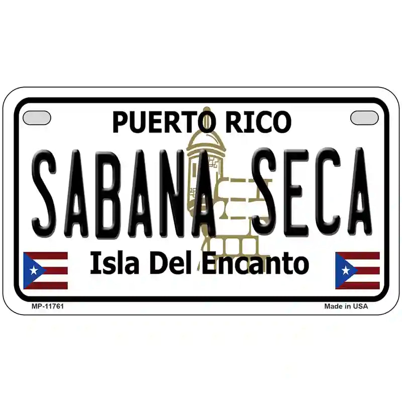 Sabana Seca Puerto Rico State Novelty License Plate 7" x 4" (MP)