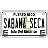 Sabana Seca Puerto Rico State Novelty License Plate 7" x 4" (MP)