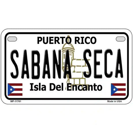 Sabana Seca Puerto Rico State Novelty License Plate 7" x 4" (MP)