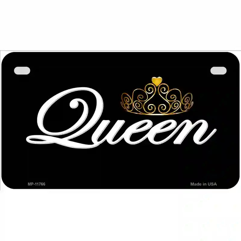 Queen Novelty License Plate 7" x 4" (MP)