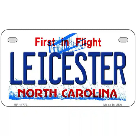 Leicester North Carolina State Novelty License Plate 7" x 4" (MP)