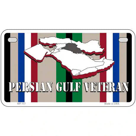 Persian Gulf Veteran Novelty Metal License Plate 7" x 4" (MP)