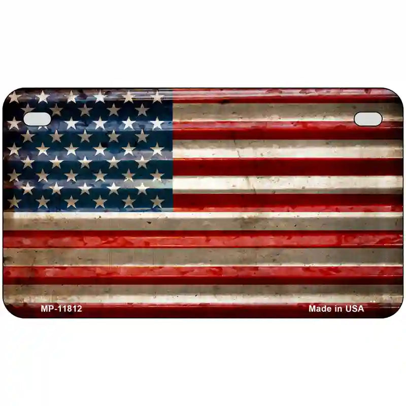 American Flag Novelty License Plate 7" x 4" (MP)