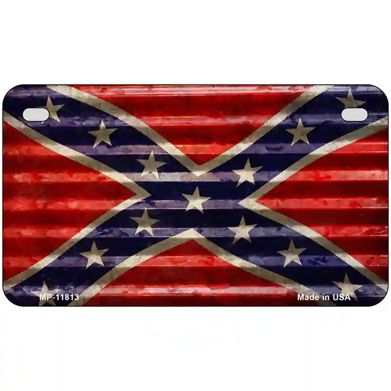 Confederate Flag Novelty License Plate 7" x 4" (MP)