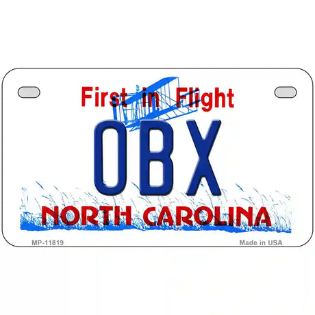 OBX North Carolina Novelty License Plate 7" x 4" (MP)