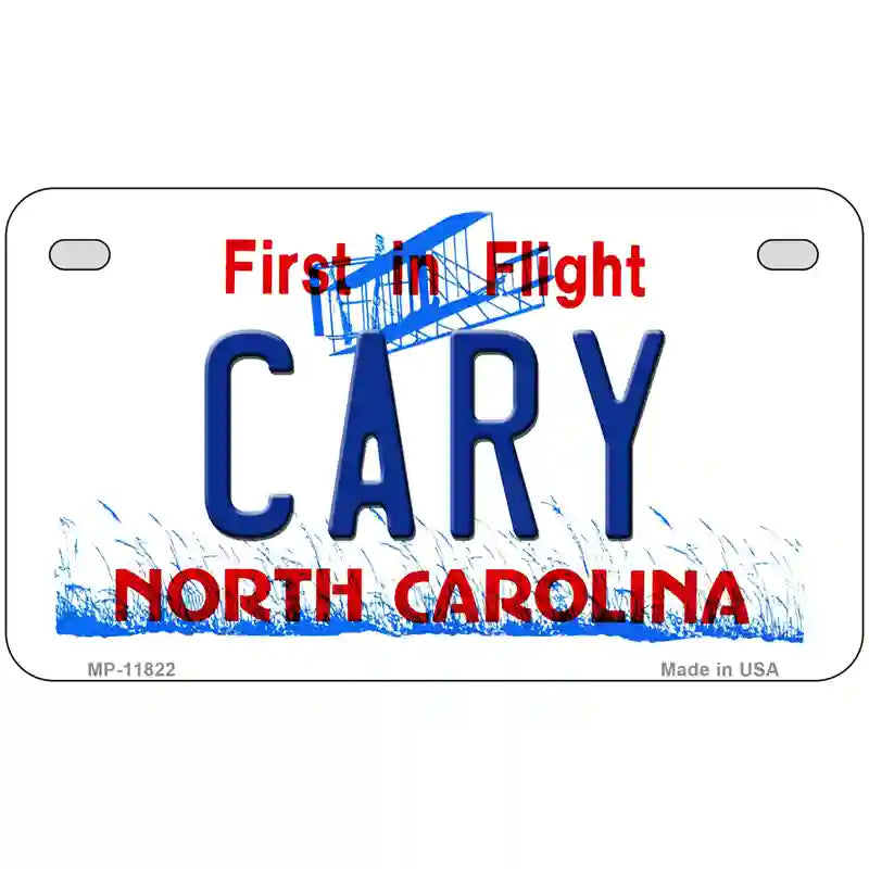 Cary North Carolina Novelty License Plate 7" x 4" (MP)