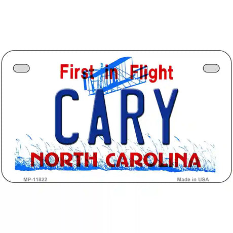 Cary North Carolina Novelty License Plate 7" x 4" (MP)