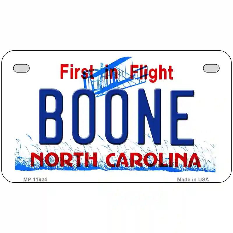 Boone North Carolina Novelty License Plate 7" x 4" (MP)