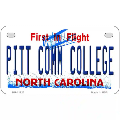 Pitt Comm College North Carolina Novelty License Plate 7" x 4" (MP)