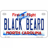 Black Beard North Carolina Novelty License Plate 7" x 4" (MP)