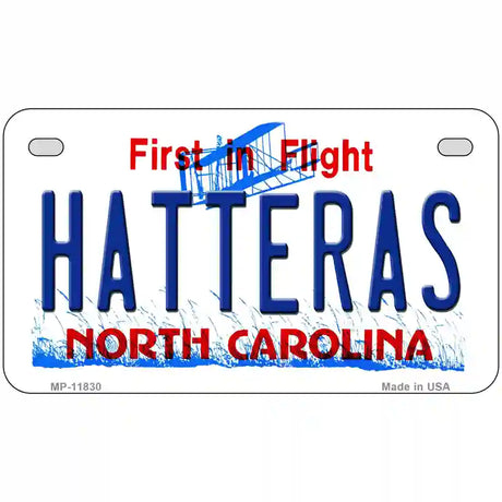 Hatteras North Carolina Novelty License Plate 7" x 4" (MP)