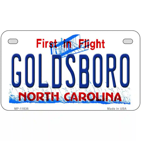 Goldsboro North Carolina Novelty License Plate 7" x 4" (MP)