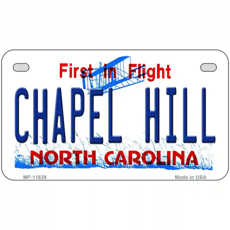 Chapel Hill North Carolina Novelty License Plate 7" x 4" (MP)