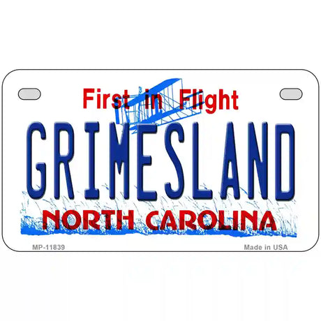 Grimesland North Carolina Novelty License Plate 7" x 4" (MP)