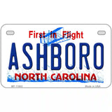 Ashboro North Carolina Novelty License Plate 7" x 4" (MP)