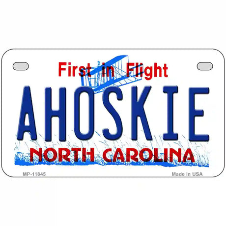 Ahoskie North Carolina Novelty License Plate 7" x 4" (MP)