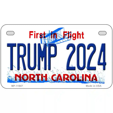 Trump 2024 North Carolina Novelty License Plate 7" x 4" (MP)