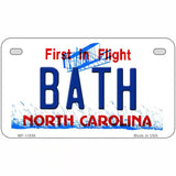 Bath North Carolina Novelty License Plate 7" x 4" (MP)