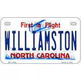 Williamston North Carolina Novelty License Plate 7" x 4" (MP)