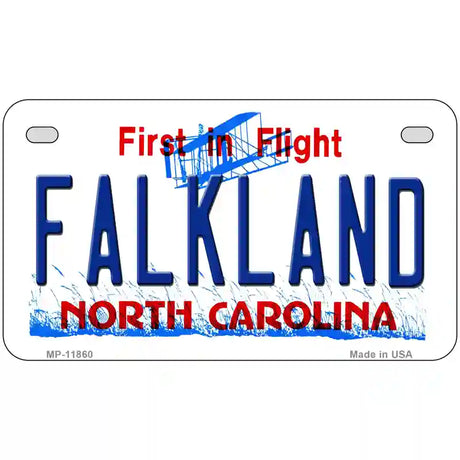 Falkland North Carolina Novelty License Plate 7" x 4" (MP)