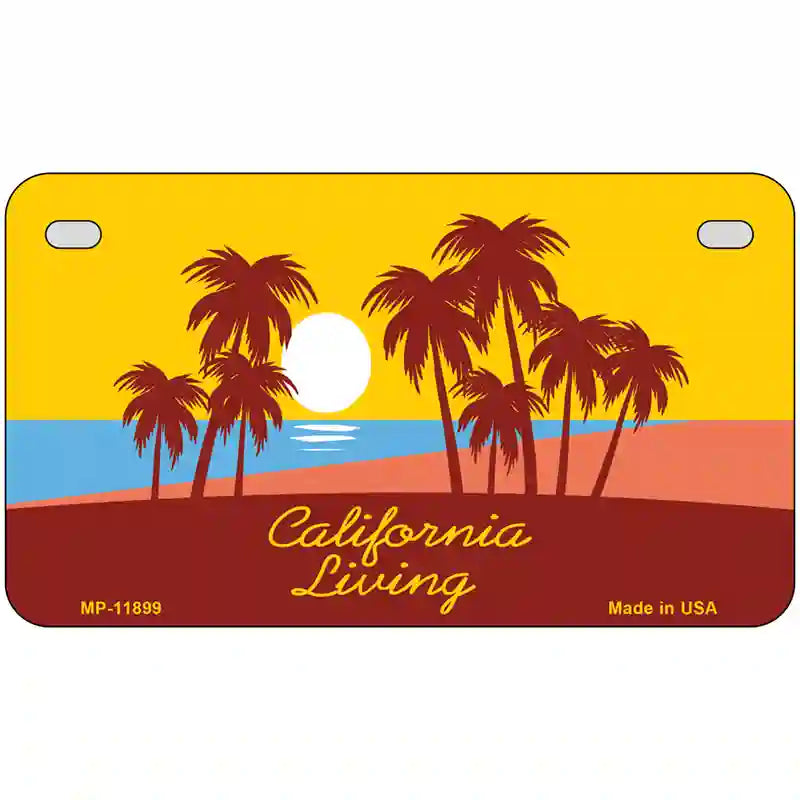 California Living Novelty Metal License Plate 7" x 4" (MP)