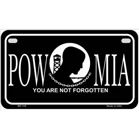 POW-MIA Novelty Metal License 7" x 4" (MP)