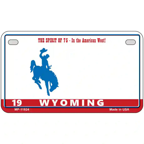 Wyoming Novelty Metal License Plate 7" x 4" (MP) / Yes