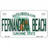 Florida Fernandina Beach Novelty Metal License Plate 7" x 4" (MP)