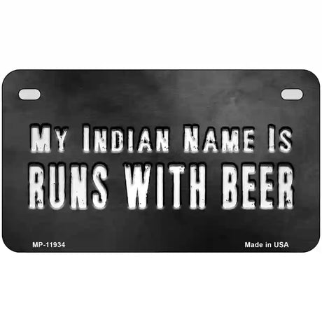 My Indian Name Novelty Metal License Plate 7" x 4" (MP)