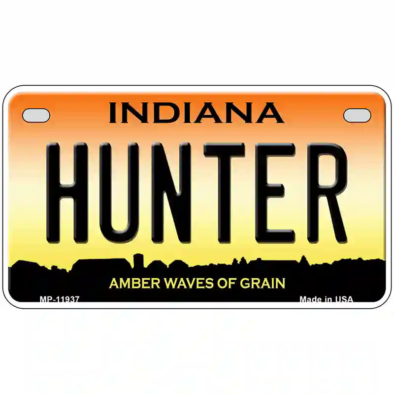 Hunter Indiana Novelty Metal License Plate Tag LP-11937 7" x 4" (MP)