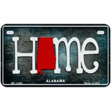 Alabama Home State Outline Novelty License Plate 7" x 4" (MP)