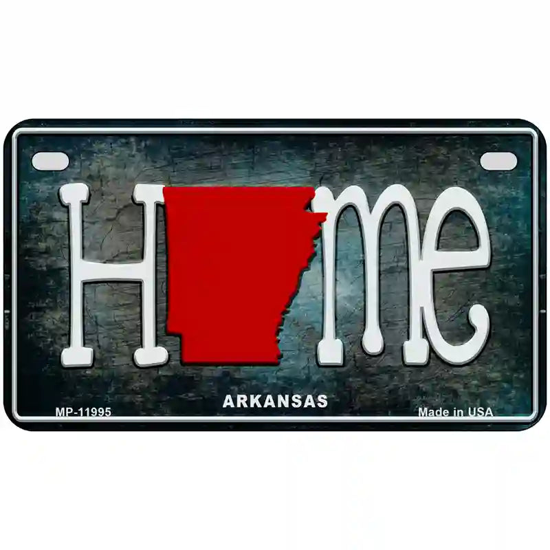 Arkansas Home State Outline Novelty License Plate 7" x 4" (MP)