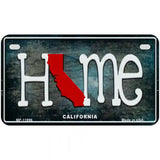 California Home State Outline Novelty License Plate 7" x 4" (MP)