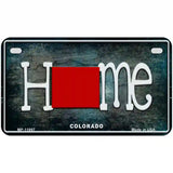 Colorado Home State Outline Novelty License Plate 7" x 4" (MP)