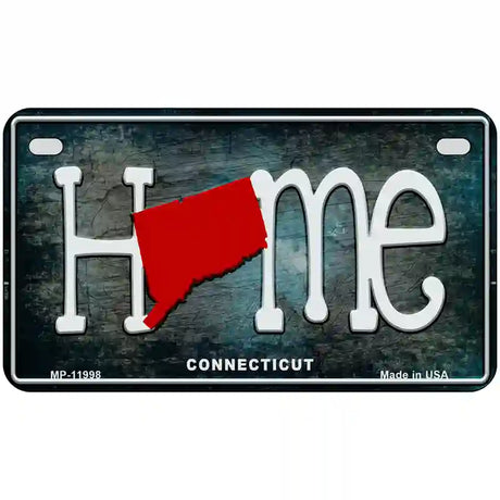 Connecticut Home State Outline Novelty License Plate 7" x 4" (MP)