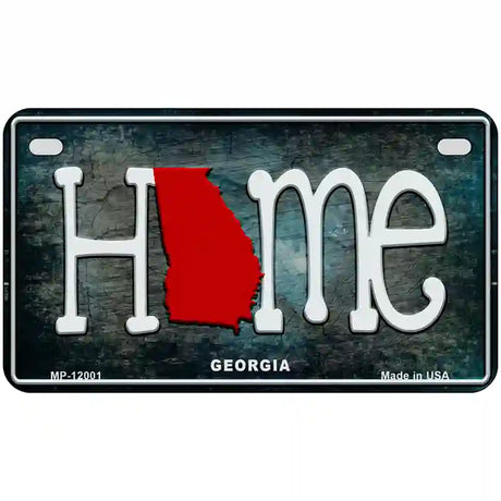 Georgia Home State Outline Novelty License Plate 7" x 4" (MP)