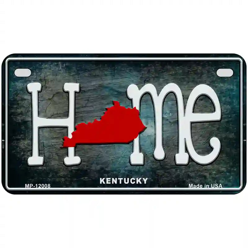 Kentucky Home State Outline Novelty License Plate 7" x 4" (MP)