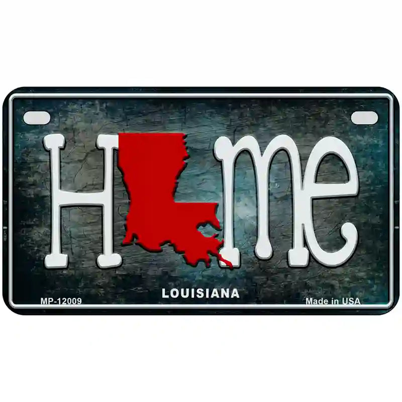 Louisiana Home State Outline Novelty License Plate 7" x 4" (MP)