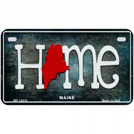 Maine Home State Outline Novelty License Plate 7" x 4" (MP)