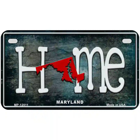 Maryland Home State Outline Novelty License Plate 7" x 4" (MP)