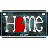 Michigan Home State Outline Novelty License Plate 7" x 4" (MP)