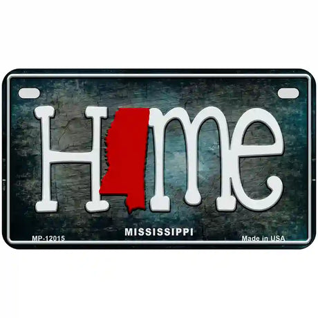 Mississippi Home State Outline Novelty License Plate 7" x 4" (MP)