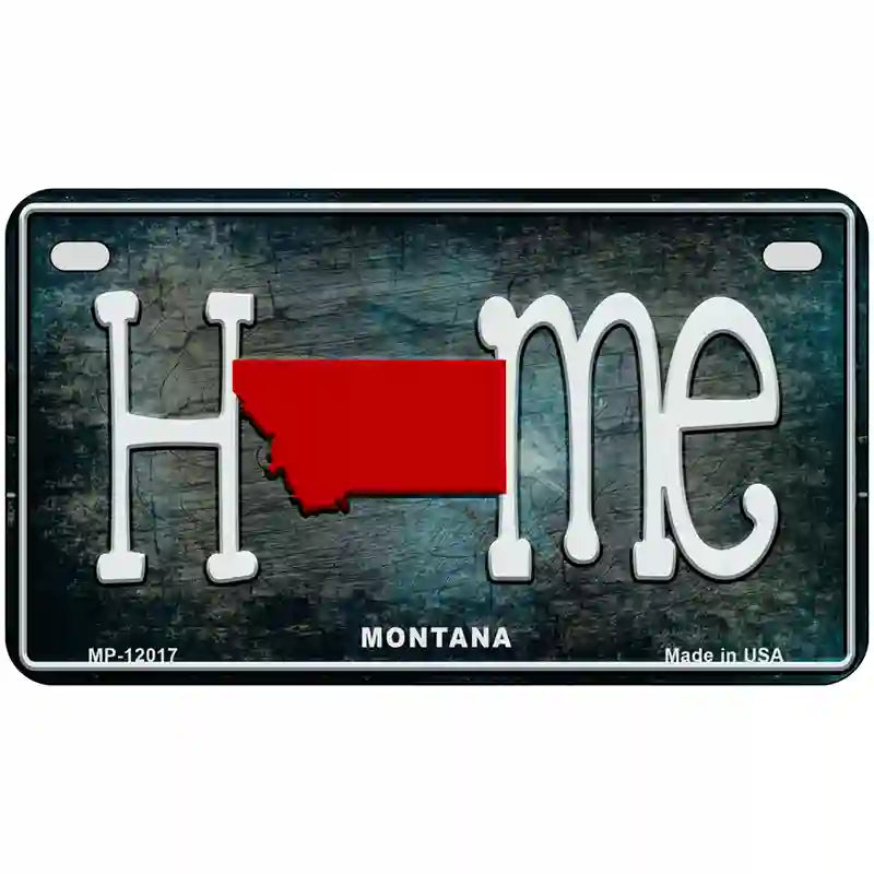 Montana Home State Outline Novelty License Plate 7" x 4" (MP)